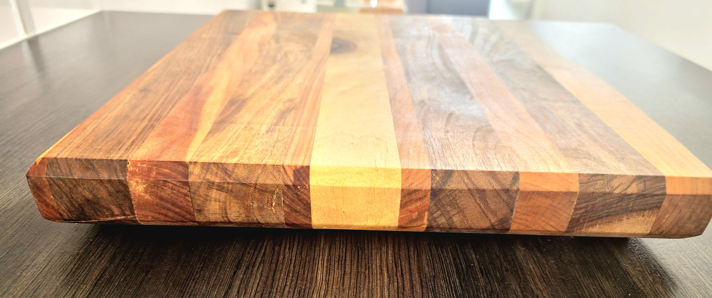 Walnut-Cherry-Maple Edge Grain