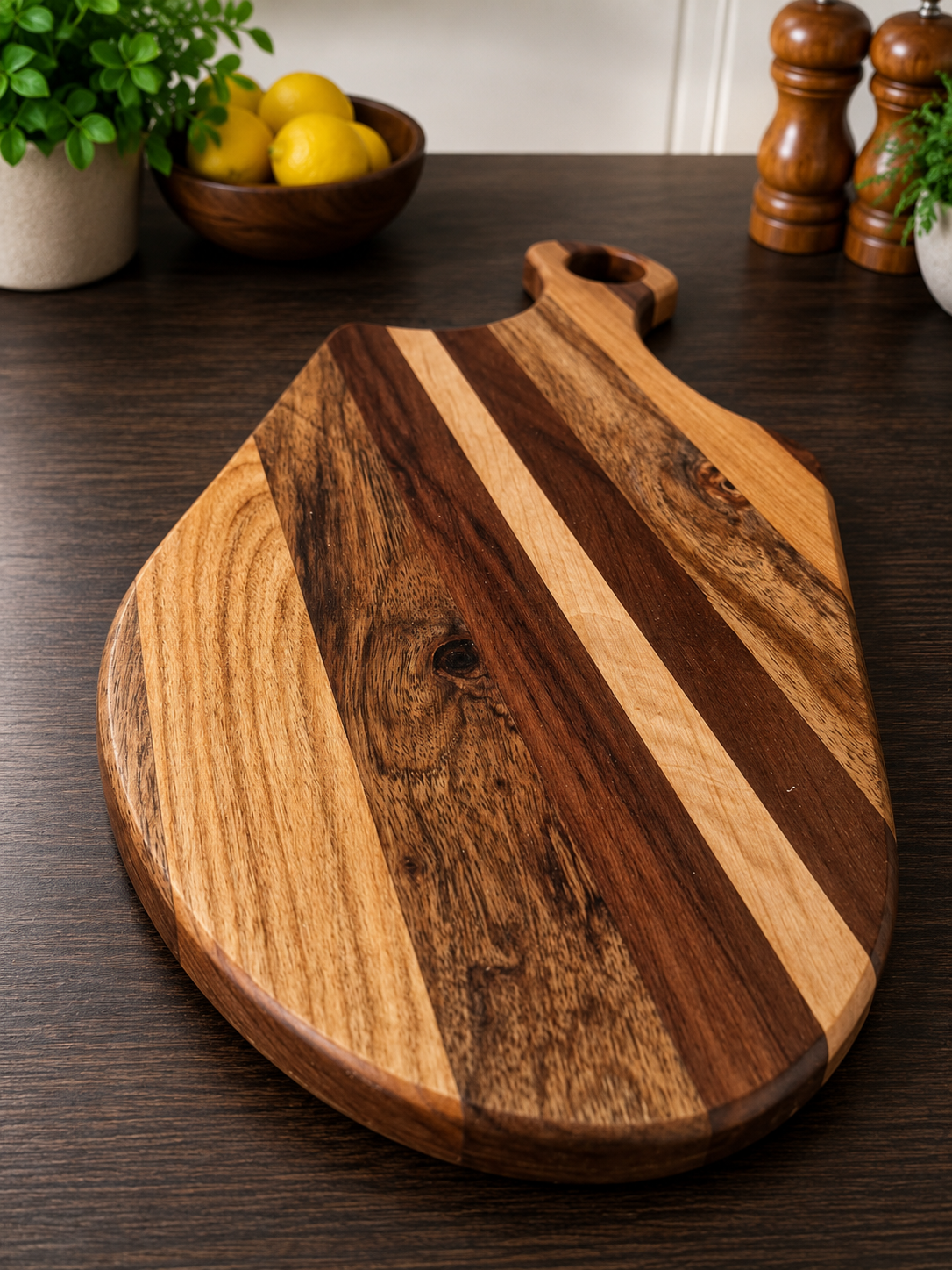 Walnut & Cherry Paddle Serving Board