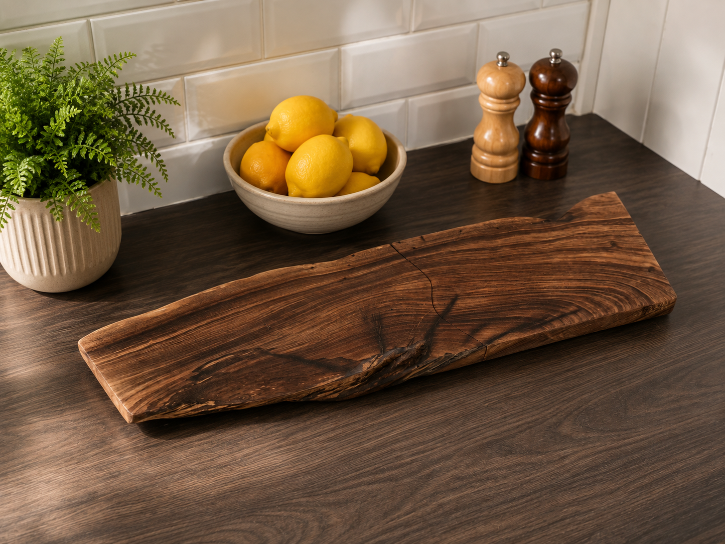 Handmade Walnut Two-Piece Charcuterie & Serving Board Set