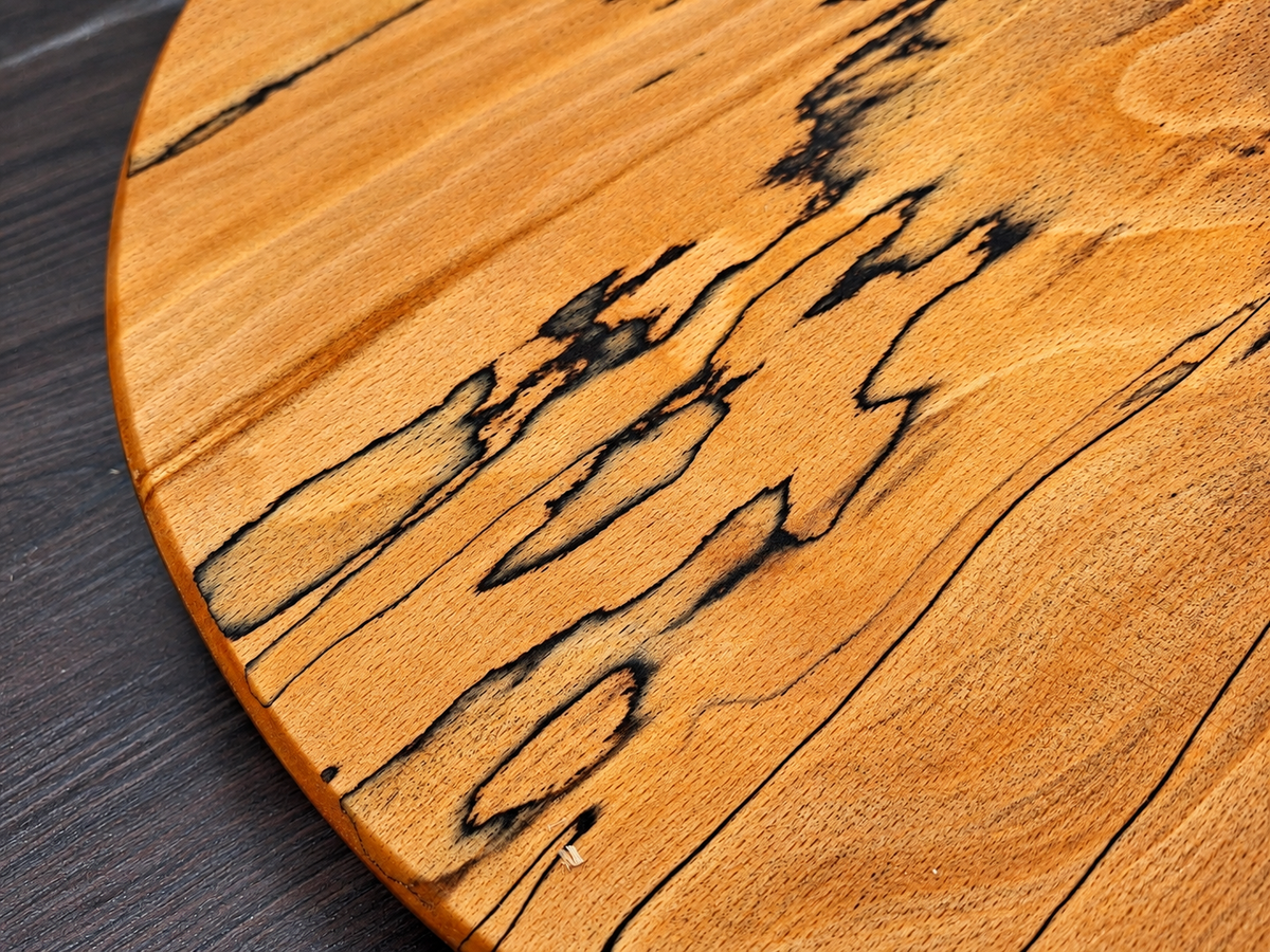 The Jupiter – Round Spalted Beech Serving Board