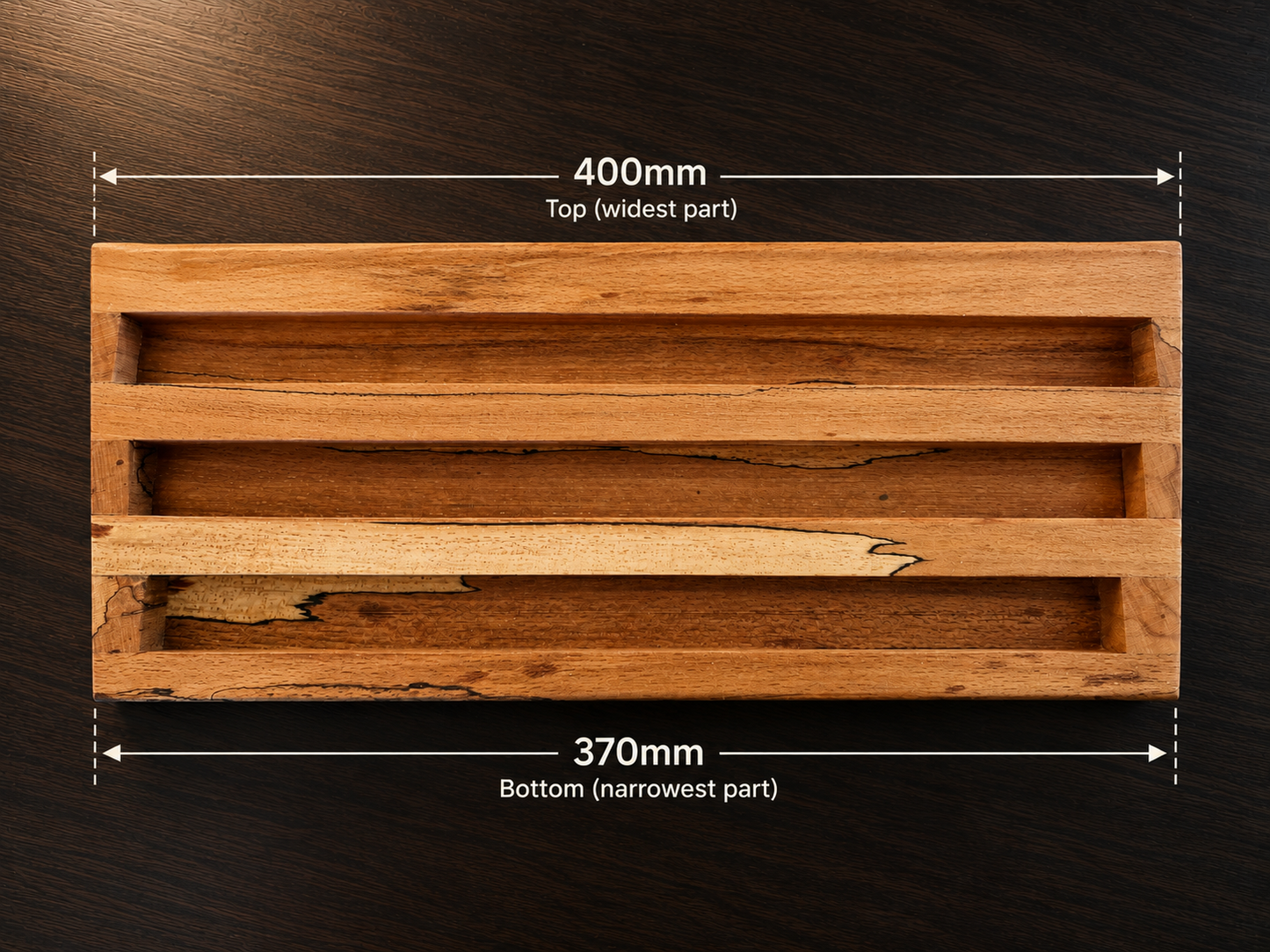 Spalted Beech Chopping Board Set with Stand - 3 Boards