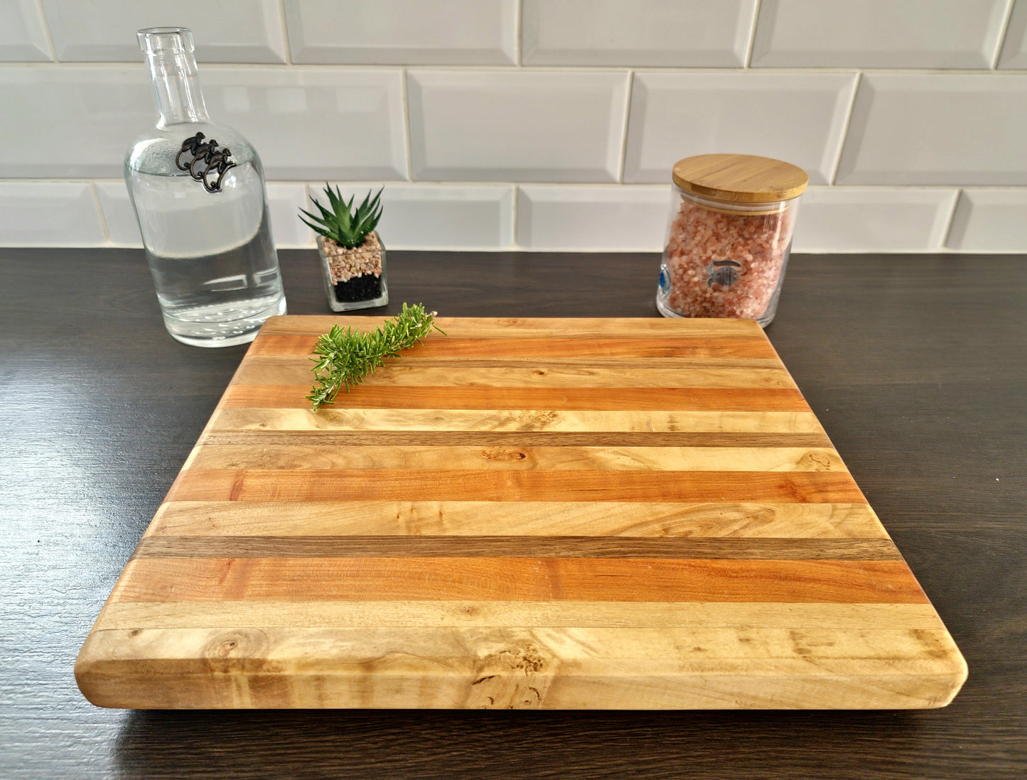 Walnut-Cherry-Maple Edge Grain