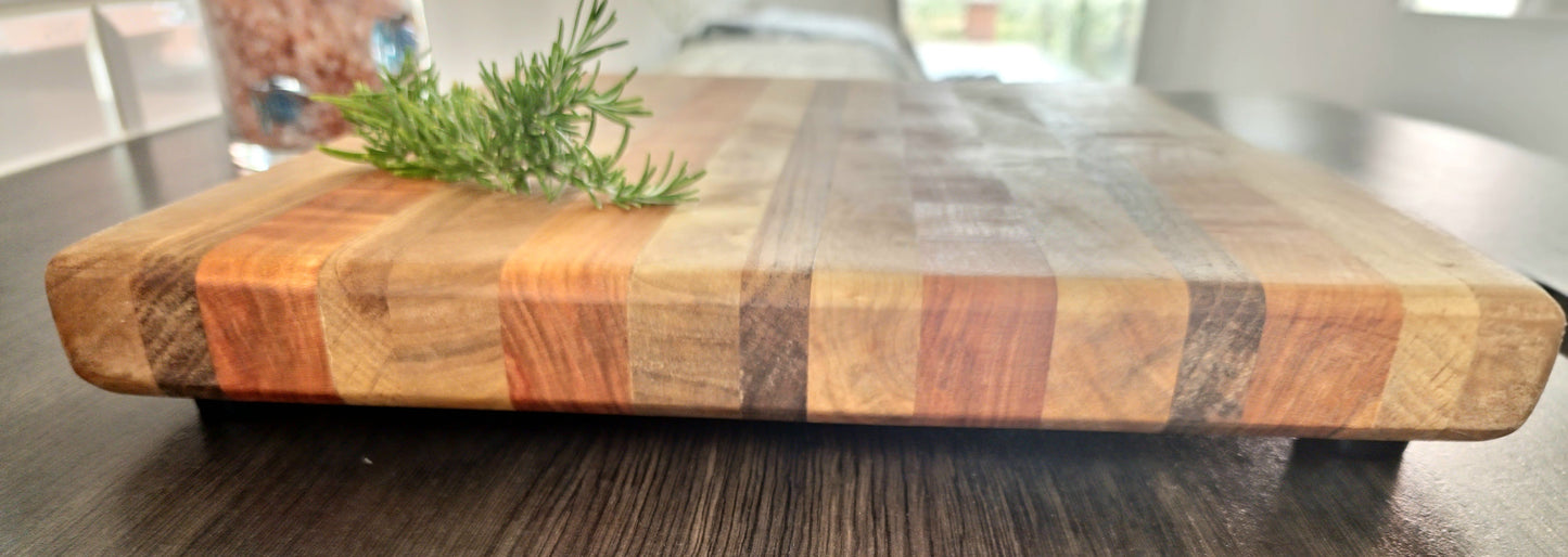 Walnut-Cherry-Maple Edge Grain