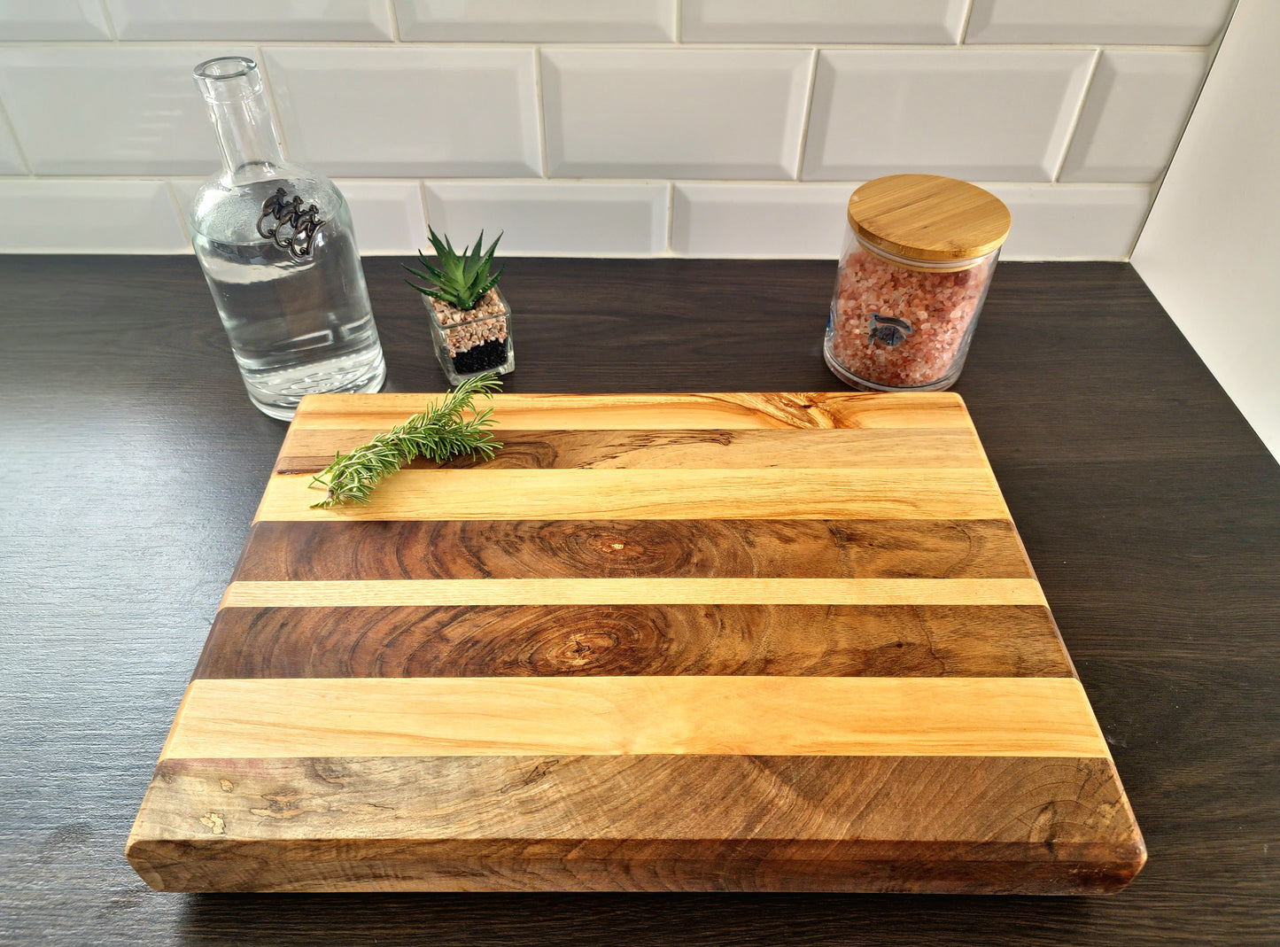 Walnut-Cherry-Maple Edge Grain