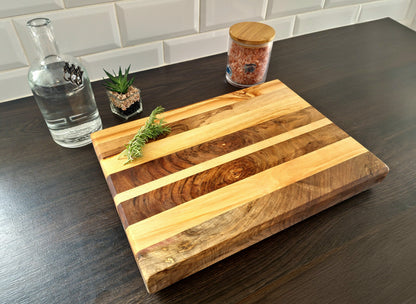 Walnut-Cherry-Maple Edge Grain