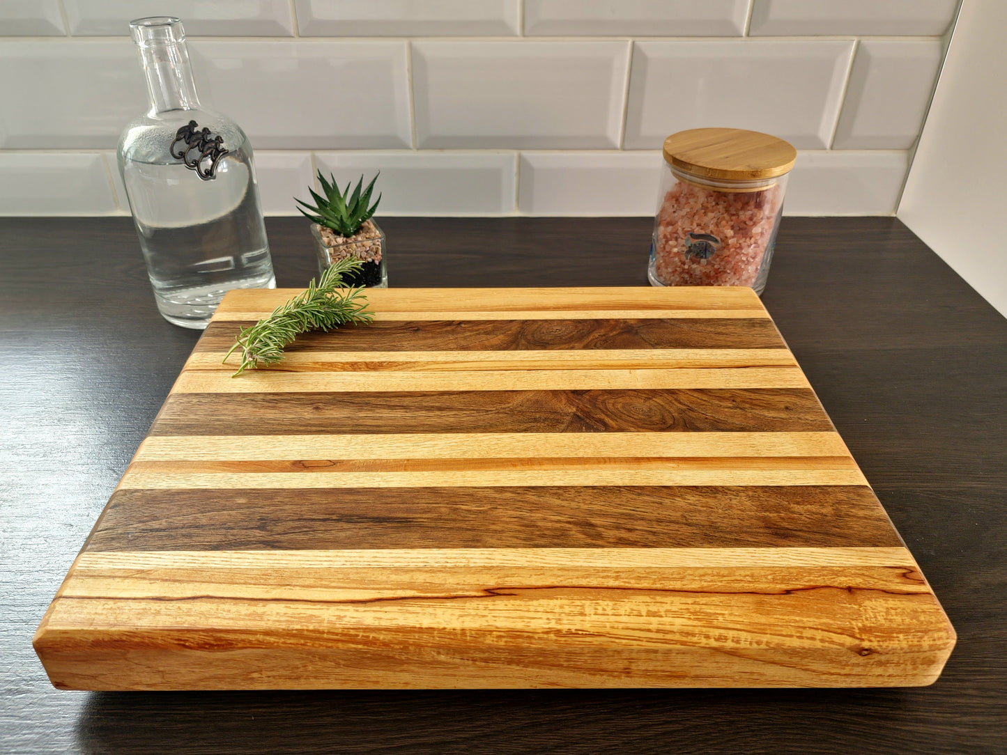 Walnut-Cherry-Maple Edge Grain