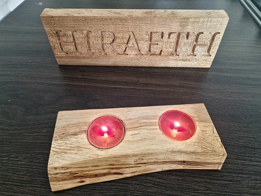 Oak Tee Light Holders