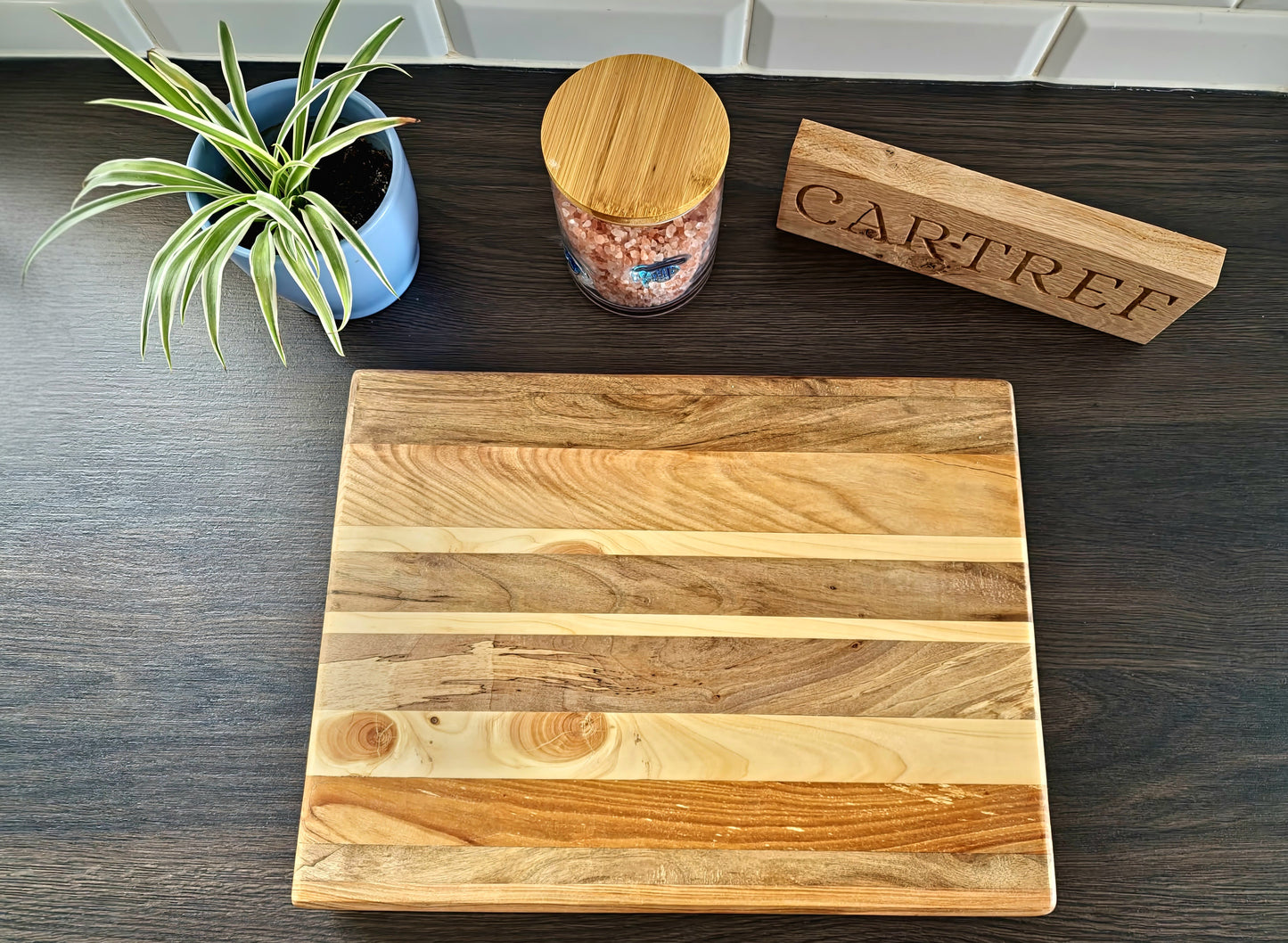 Walnut-Cherry-Maple Edge Grain