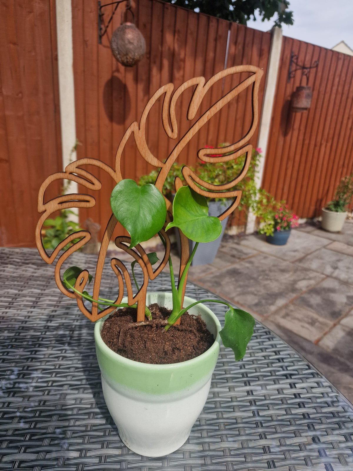 Multi-Leaf Monstera Plant Trellis – Decorative Climbing Plant Support