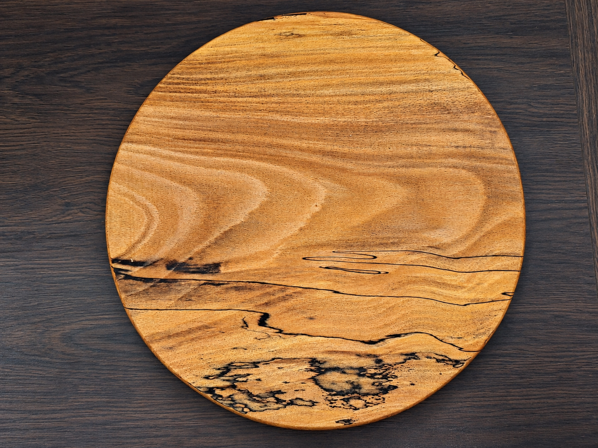 The Jupiter – Round Spalted Beech Serving Board