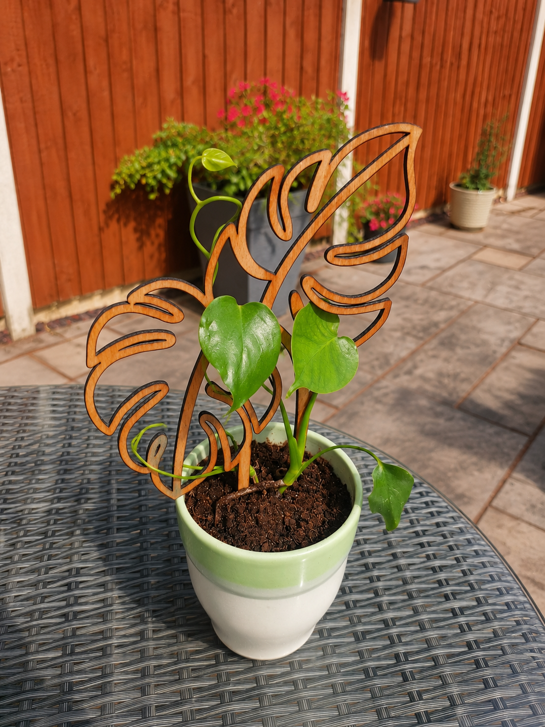 Multi-Leaf Monstera Plant Trellis – Decorative Climbing Plant Support