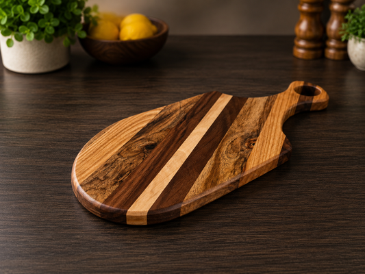 Walnut & Cherry Paddle Serving Board