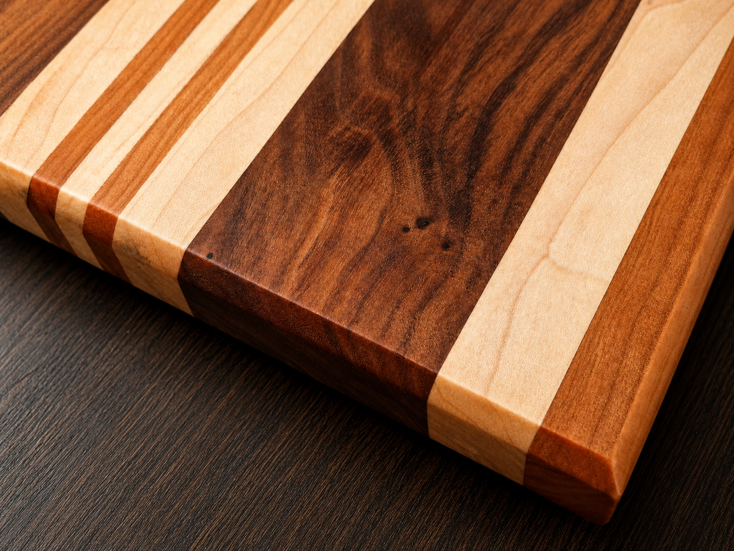 Walnut, Maple & Cherry Chopping Board