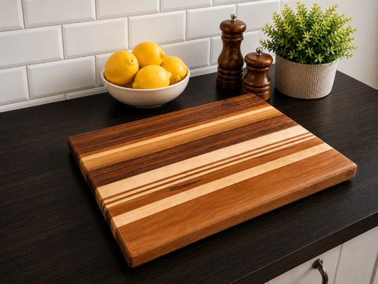 Walnut, Maple & Cherry Chopping Board
