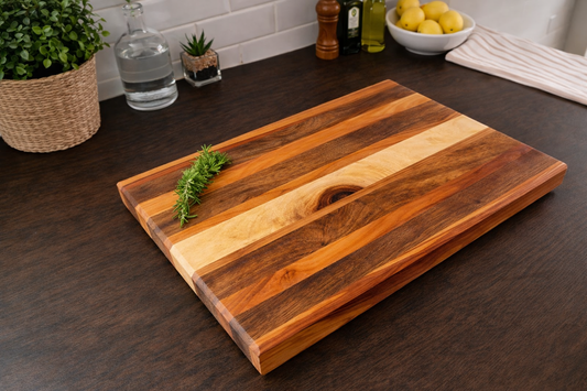 Walnut, Maple & Cherry Chopping Board