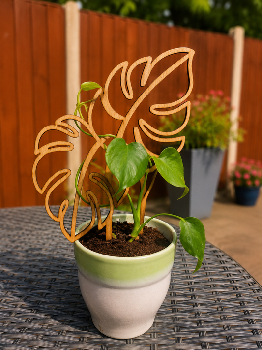 Multi-Leaf Monstera Plant Trellis – Decorative Climbing Plant Support