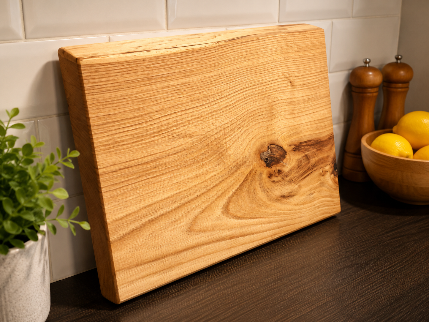Oak Live Edge Chopping Board