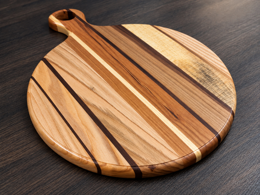 Maple, Cherry, Walnut, Ash & Oak Round Serving Board