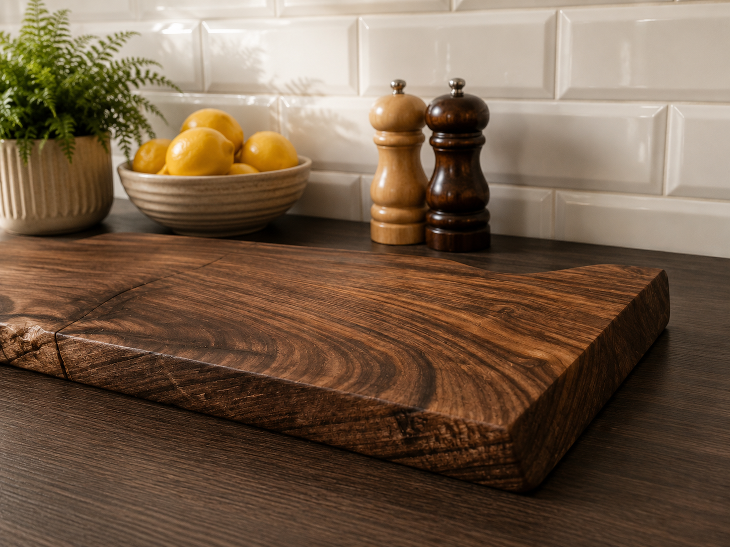 Handmade Walnut Two-Piece Charcuterie & Serving Board Set
