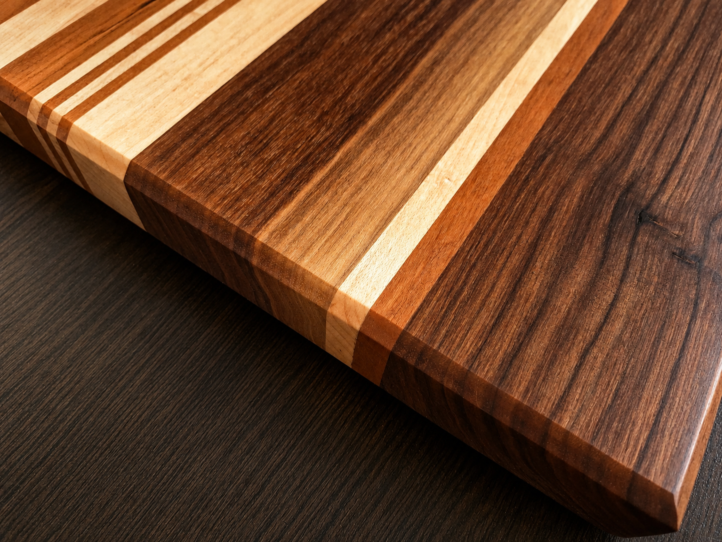 Walnut, Maple & Cherry Chopping Board