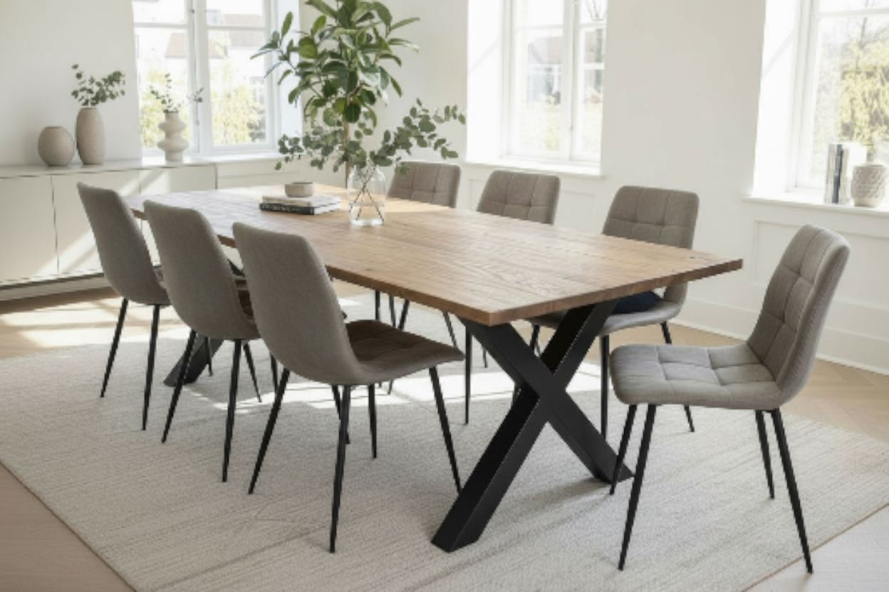 Eight-Seat Farm House Table