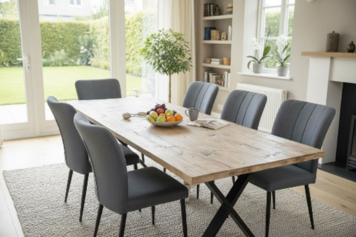 Six-Seat Farmhouse Table