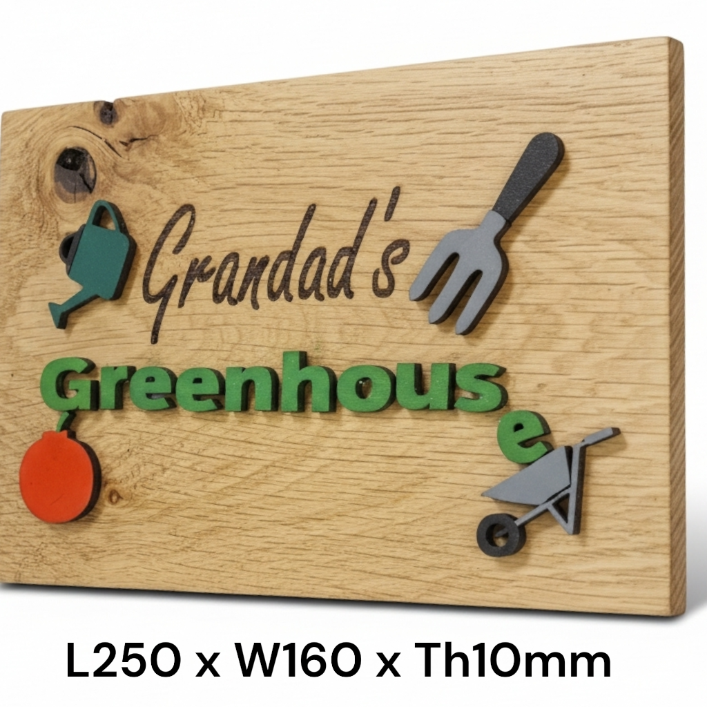 Hardwood Personalised signs