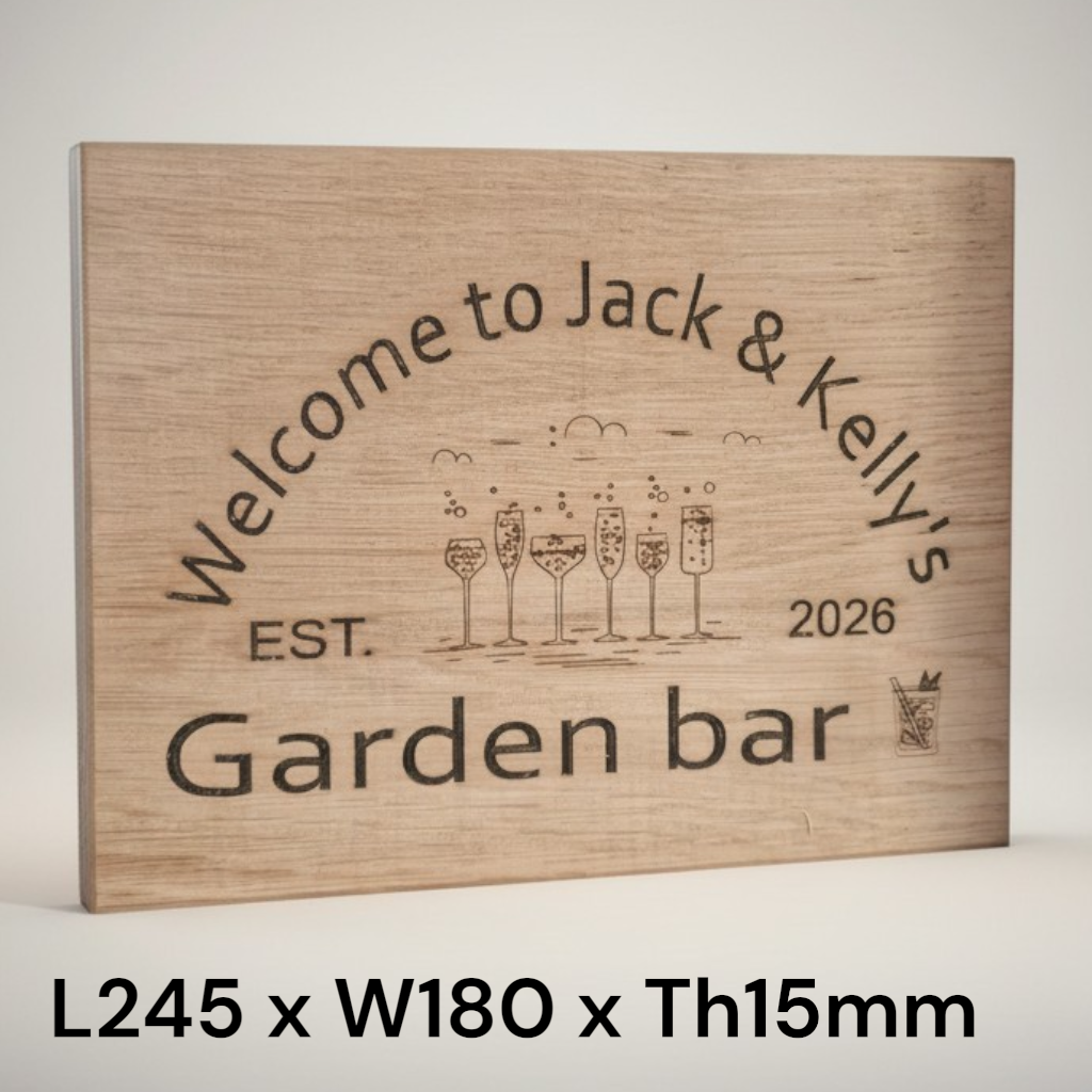 Hardwood Personalised signs