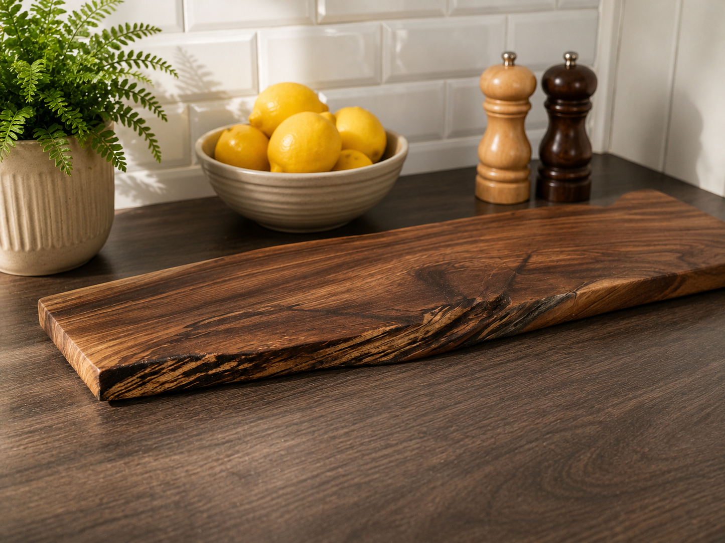 Handmade Walnut Two-Piece Charcuterie & Serving Board Set