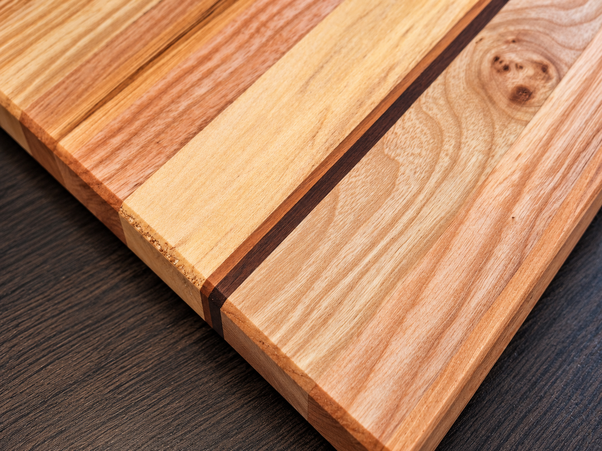 Handcrafted Walnut, Cherry, Ash & Spalted Beech Chopping Board