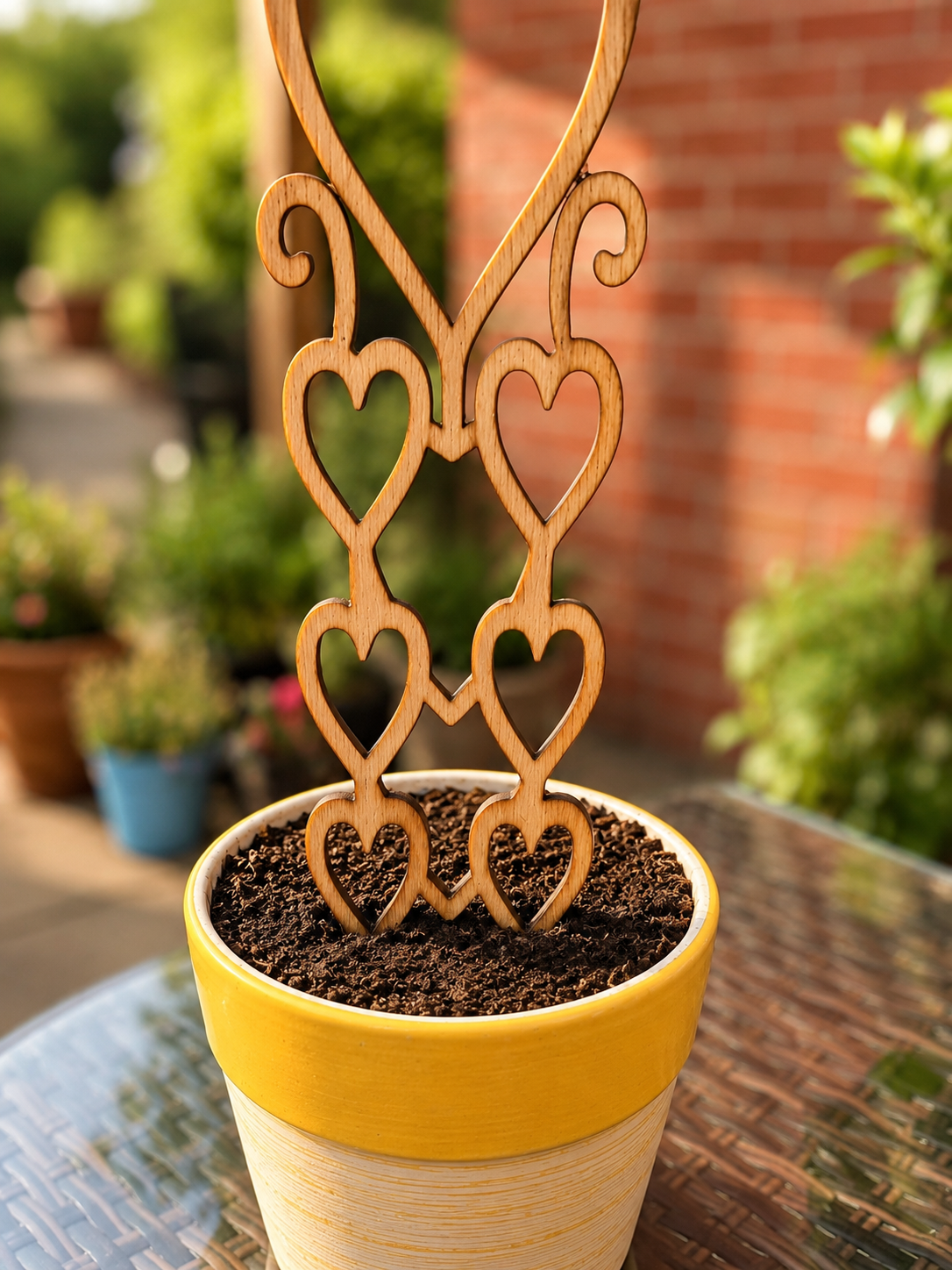 Victorian Heart Plant Trellis