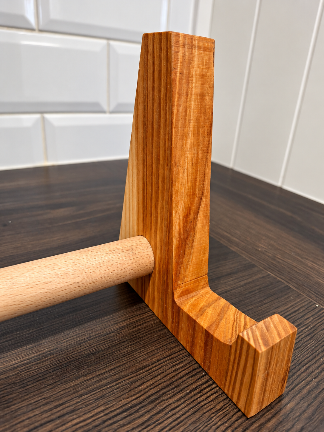 Handmade Oak Chopping Board &amp; Recipe Book Stand