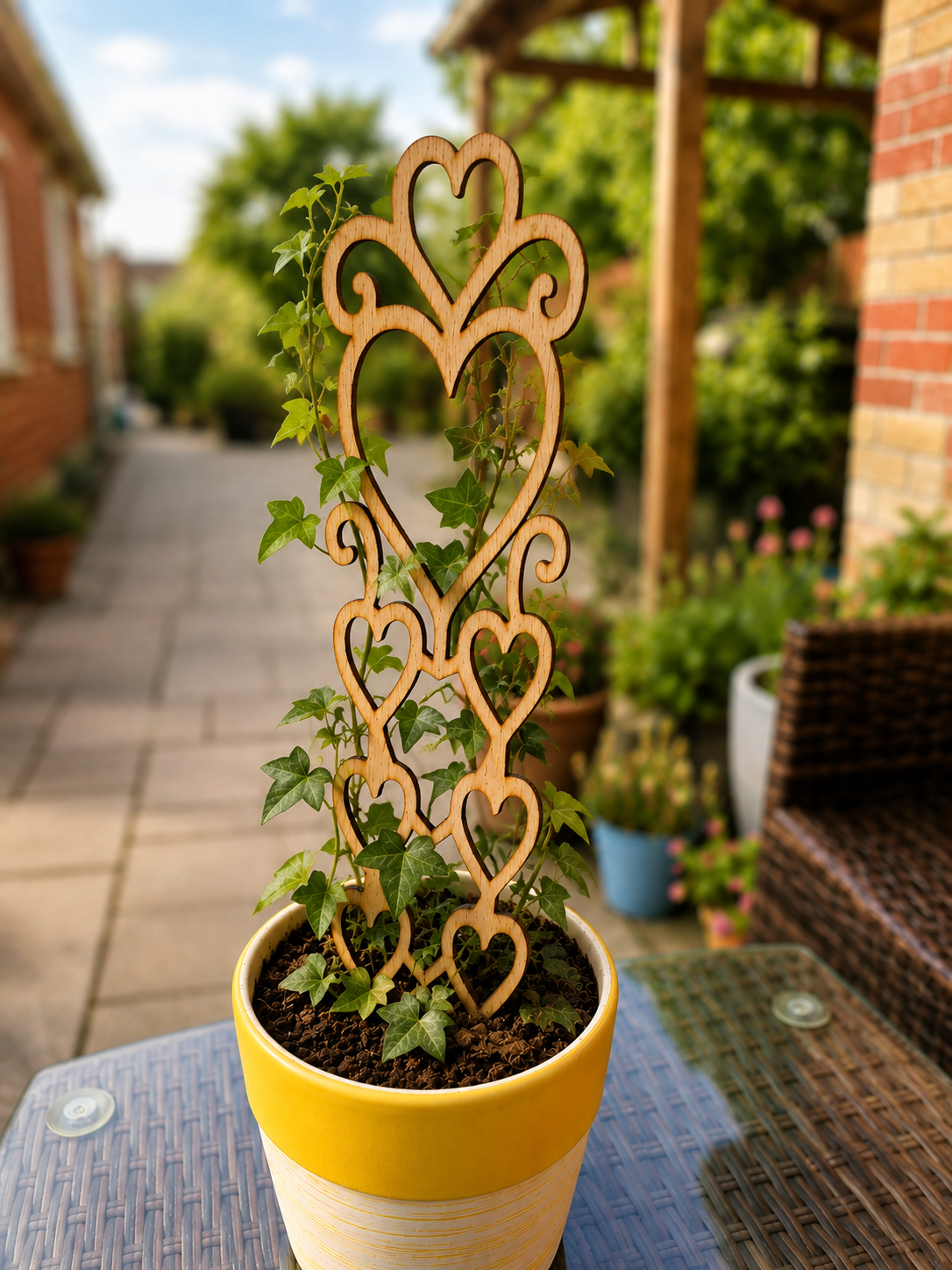 Victorian Heart Plant Trellis