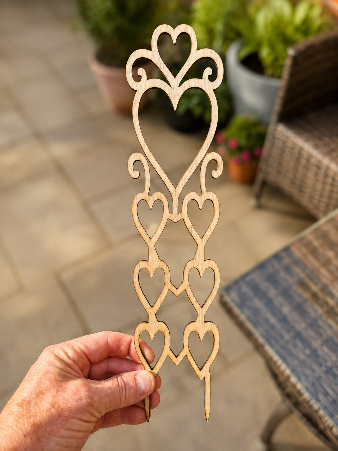 Victorian Heart Plant Trellis