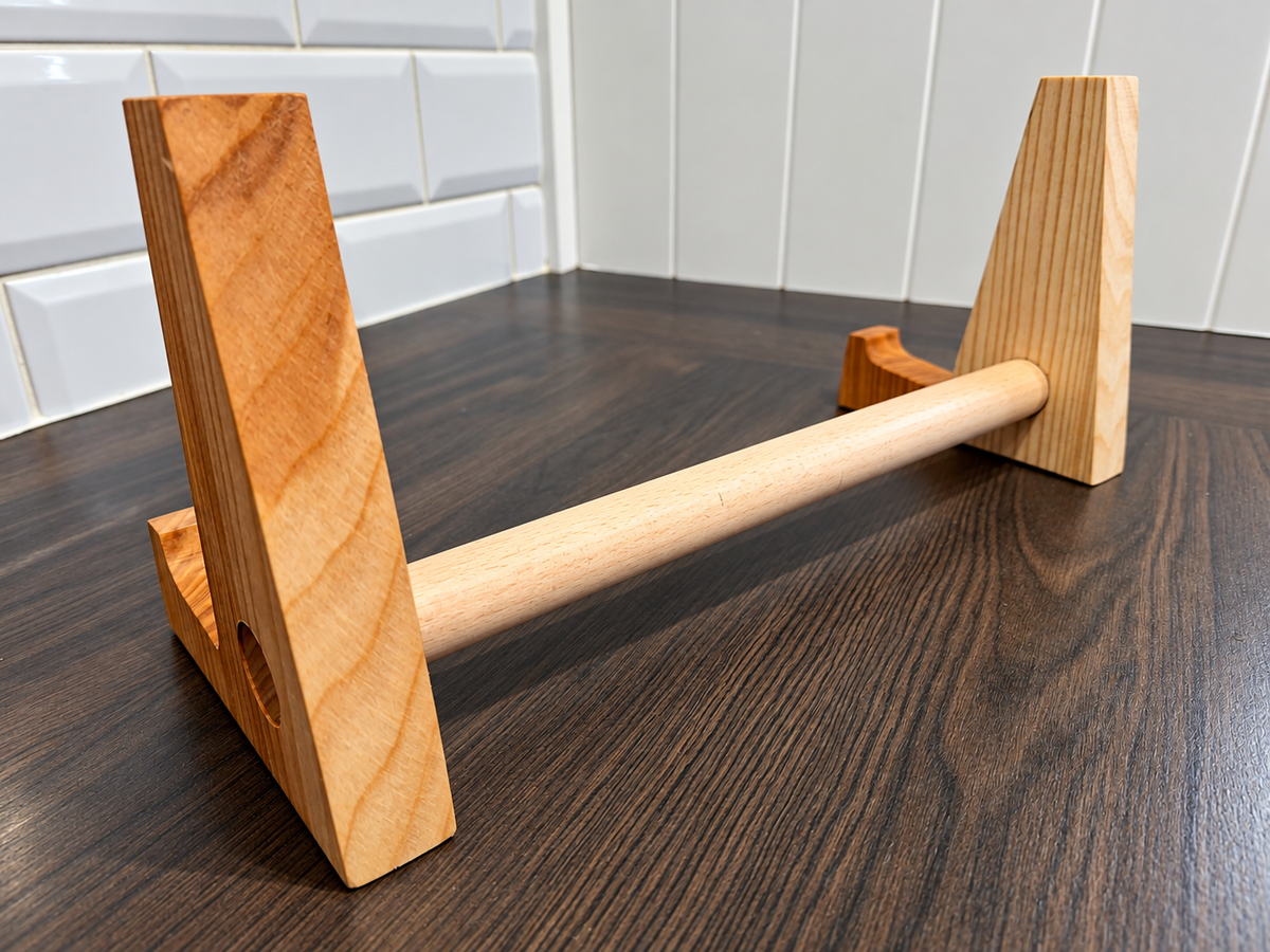 Handmade Oak Chopping Board &amp; Recipe Book Stand