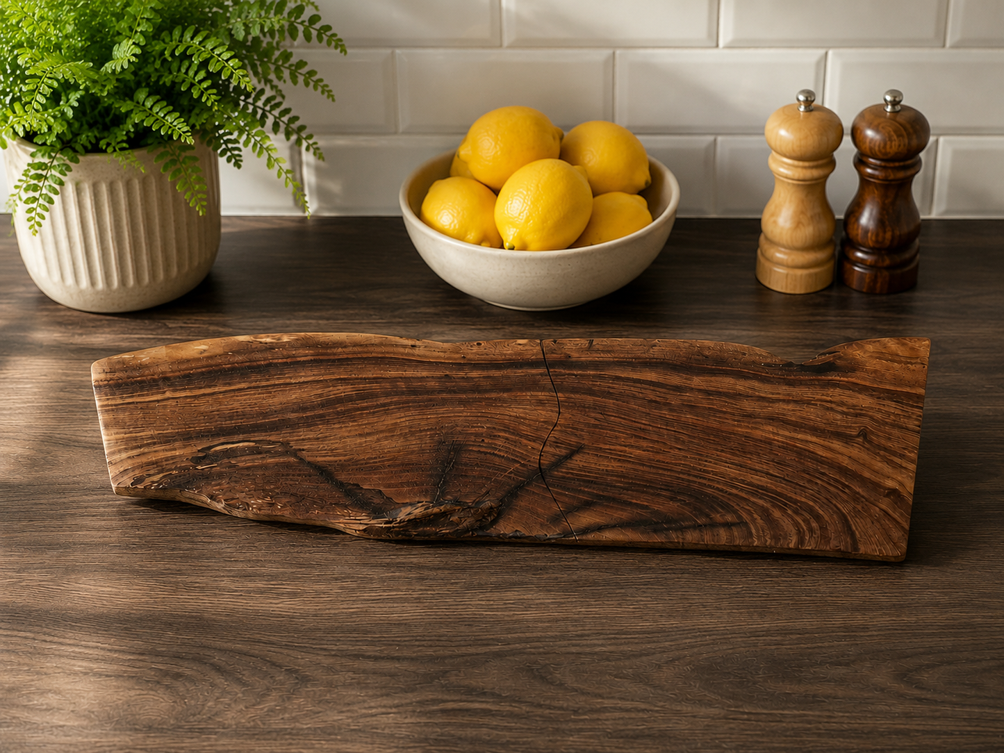 Handmade Walnut Two-Piece Charcuterie & Serving Board Set
