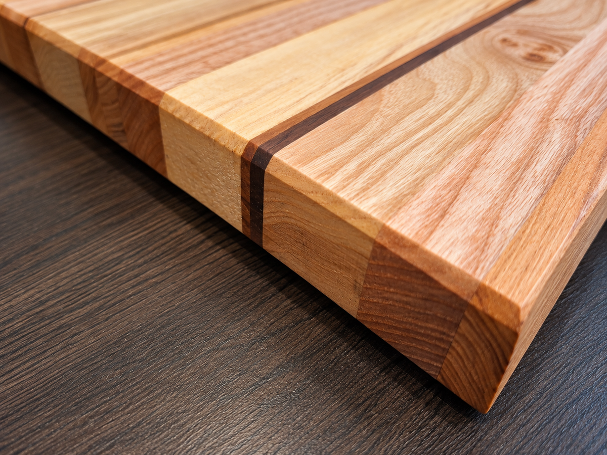 Handcrafted Walnut, Cherry, Ash & Spalted Beech Chopping Board