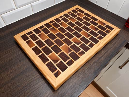 Walnut & Maple End Grain Chopping Board – Brickwork Design