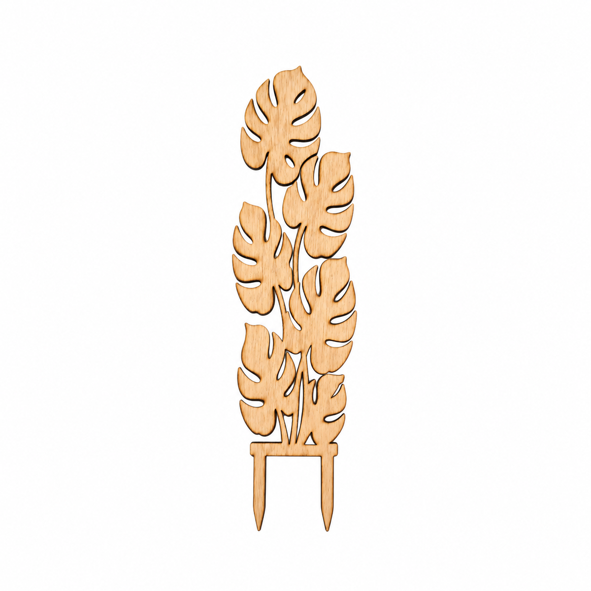 Monstera Leaf Wooden Plant Trellis