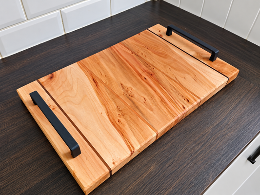 Solid willow serving tray