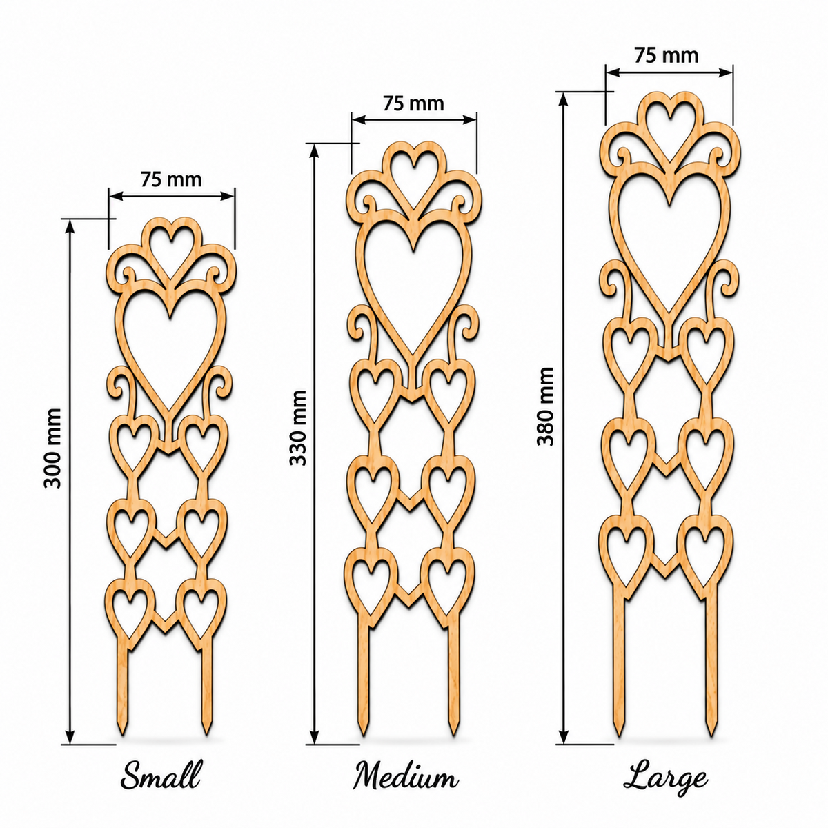 Victorian Heart Plant Trellis