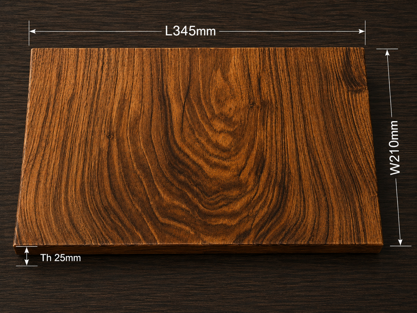 Walnut Chopping Board Set with Stand - 3 Boards
