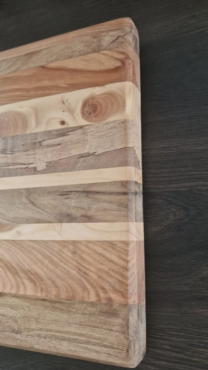 Walnut-Cherry-Maple Edge Grain