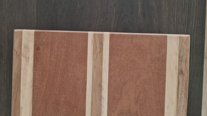 Sapele, Beech & Walnut. Edge Grain.